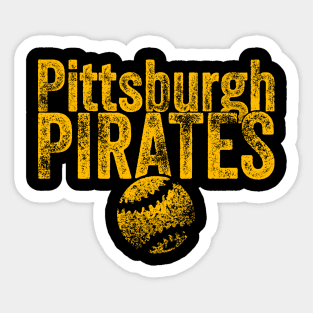 PIRATES Baseball Weathered Sticker